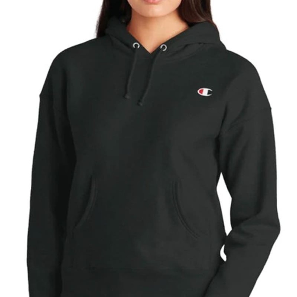 Champion Women's Size XS Black Pullover Hooded Sweater Hoodie